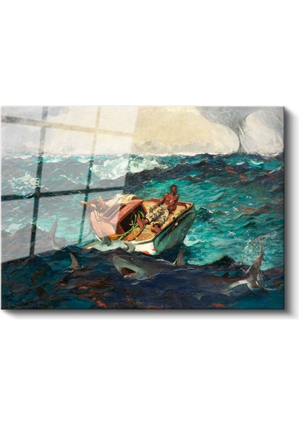Winslow Homer - Körfez Akıntısı Cam Tablo fiyatları