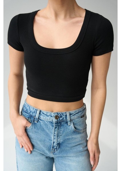 Geniş Yaka Bady - Siyah modelleri