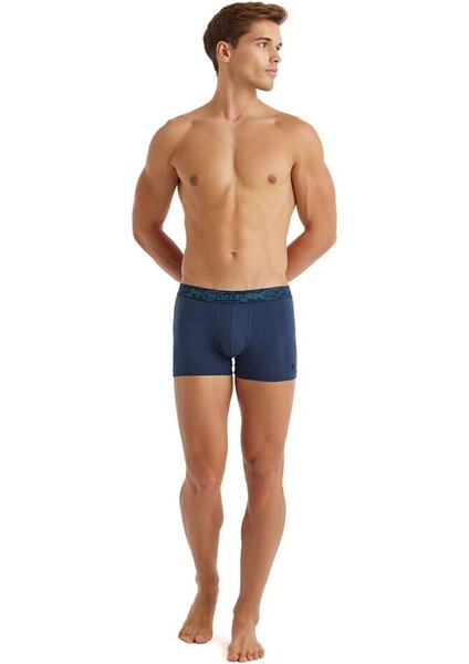 Cotton Lacivert Boxer C6T5N5O9