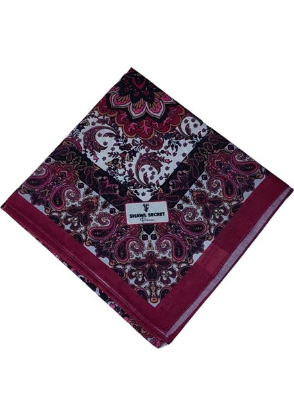 Prime Pamuk Etnik Desenli Eşarp 90X90 cm