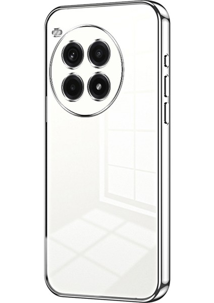 Oneplus Ace 3 Pro 5g Kılıf Galvanik Çerçeve Yumuşak Tpu Telefon Kılıfı-Gümüş (Yurt Dışından)