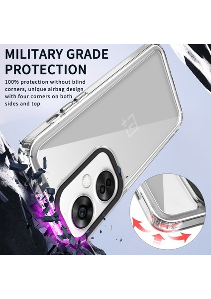 Oneplus Nord Ce3 5g/oppo K11 5g Şeffaf Kılıflar Pc+Tpu Kabuk Çizilmez Telefon Kılıfı-Şeffaf Mor (Yurt Dışından) modelleri