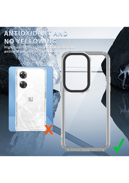 Oneplus Nord Ce3 5g/oppo K11 5g Şeffaf Kılıflar Pc+Tpu Kabuk Çizilmez Telefon Kılıfı-Şeffaf Mor (Yurt Dışından) fırsatları