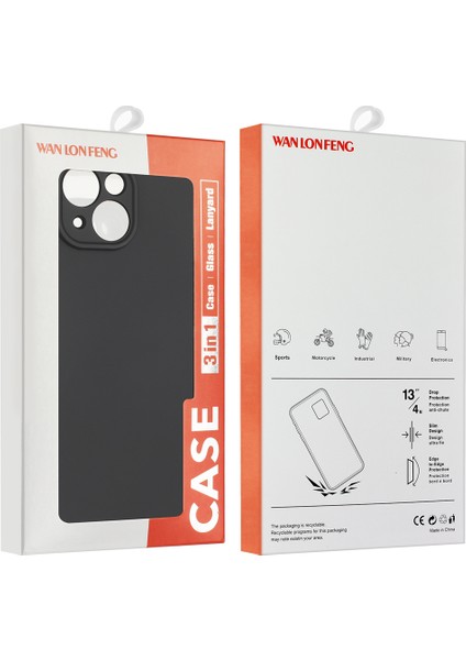 Wanlonfeng Ms Serisi Oneplus Nord 4 Tpu Kılıf Mat Kapak Ekran Filmi (Büyük Lens Deliği) (Yurt Dışından)