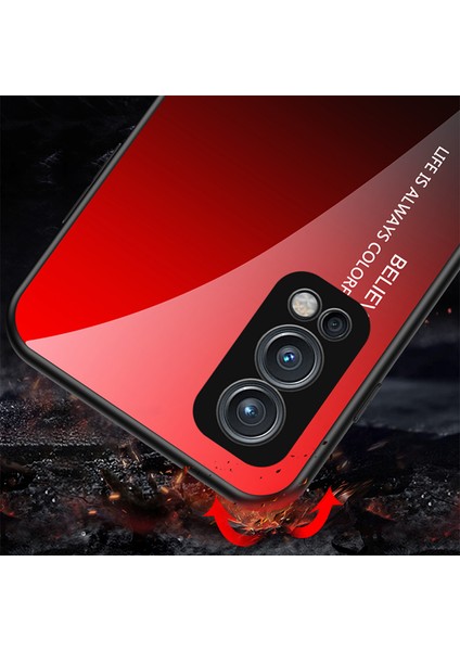 Degrade Temperli Cam + Tpu Çerçeve Hibrit Ince Darbeye Dayanıklı Koruyucu Kapak Kılıfı Oneplus Nord 2 5g Için - Degrade Mavi Siyah (Yurt Dışından) modelleri