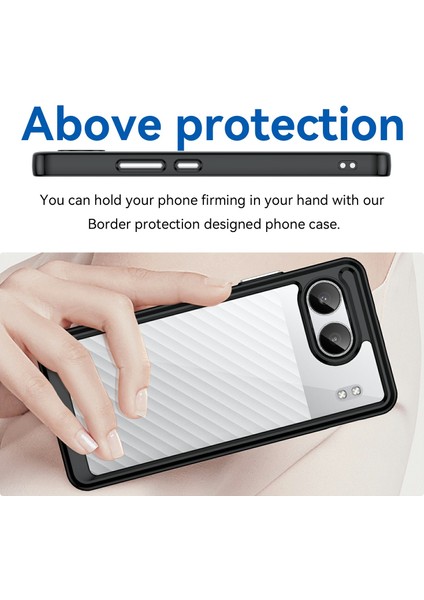 Oneplus Nord 4 Darbeye Dayanıklı Kılıf Tpu+Akrilik Koruyucu Şeffaf Telefon Kılıfı-Siyah (Yurt Dışından)