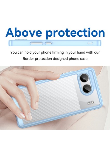 Oneplus Nord 4 Darbeye Dayanıklı Kılıf Tpu+Akrilik Koruyucu Şeffaf Telefon Kılıfı-Mavi (Yurt Dışından)