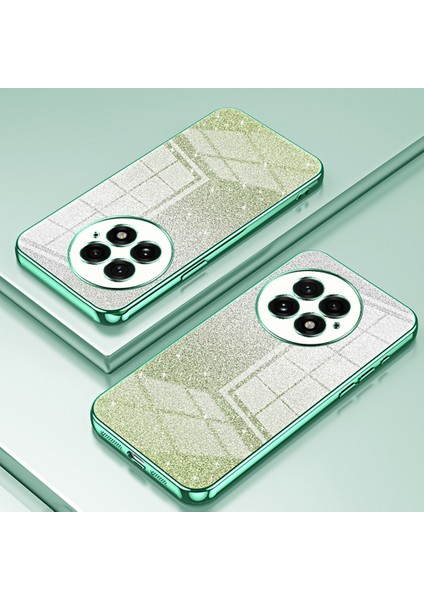 Oneplus 13 Kılıf Galvanik Degrade Parıltılı Tpu Telefon Kılıfı-Yeşil (Yurt Dışından)