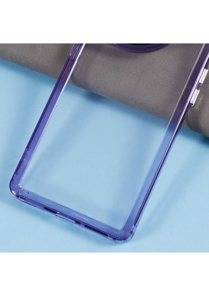 Oneplus 11 5G/11R 5g/ace 2 5g Şeffaf Kılıf Pc+Tpu 2'si 1 Arada Darbeye Dayanıklı Koruyucu Telefon Kılıfı-Şeffaf Mor (Yurt Dışından)