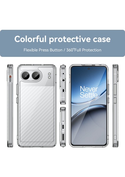 Oneplus Nord 4 Darbeye Dayanıklı Kılıf Tpu+Akrilik Koruyucu Şeffaf Telefon Kılıfı-Şeffaf (Yurt Dışından)