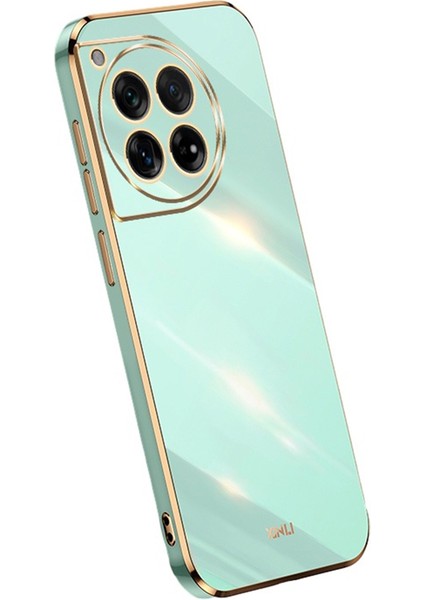Xınlı Oneplus 12 5g Kılıf Galvanik Tpu Telefon Kılıfı Hassas Lens Koruması-Camgöbeği (Yurt Dışından)