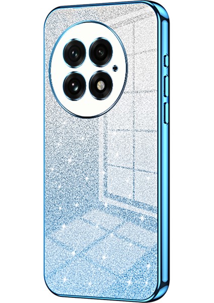 Oneplus 13 Kılıf Elektrokaplama Degrade Parıltılı Tpu Telefon Kılıfı-Mavi (Yurt Dışından)