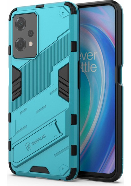 Oneplus Nord Ce 2 Lite 5g Telefon Kılıfı Kickstand Tpu+Pc Darbeye Dayanıklı Sağlam Zırh Kılıfı-Bebek Mavisi (Yurt Dışından)