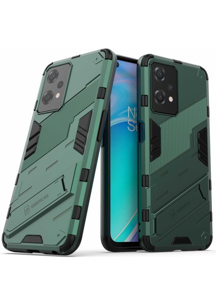 Oneplus Nord Ce 2 Lite 5g Telefon Kılıfı Kickstand Tpu+Pc Darbeye Dayanıklı Sağlam Zırh Kılıfı-Yeşil (Yurt Dışından) modelleri