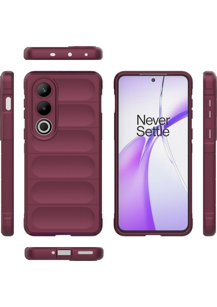 Oneplus Ace 3V 5g Telefon Kılıfı Tpu Sağlam Düşme Koruması Arka Kapak-Şarap Kırmızısı (Yurt Dışından)