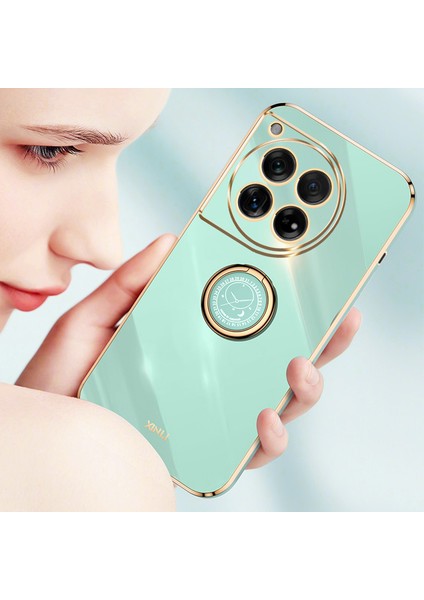 Xınlı Oneplus 12 5g Kılıf Elektrokaplama Tpu Kapak Halkalı Ayaklı-Pembe (Yurt Dışından) modelleri