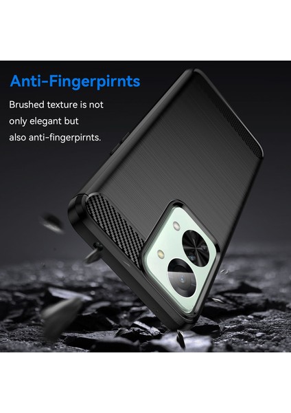 Oneplus Nord 2t 5g Hafif Ince Tpu Telefon Kılıfı Karbon Fiber Doku Fırçalanmış Yüzey Darbeye Dayanıklı Kapak-Siyah (Yurt Dışından) modelleri
