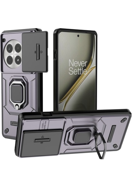 Oneplus Ace 3 Pro 5g Kılıf Pc+Tpu Halka Destekli Telefon Koruyucu Lens Kapağı-Mor (Yurt Dışından)