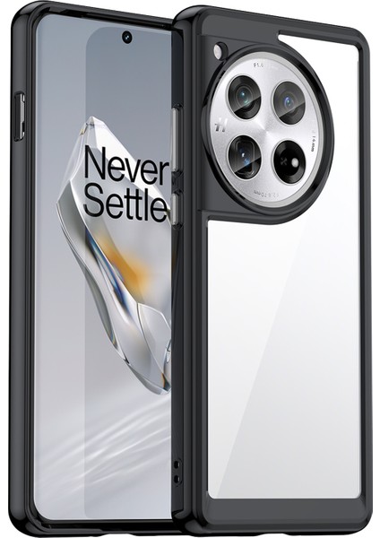 Oneplus 12 5g Kılıf Ince Tpu+Akrilik Darbeye Dayanıklı Telefon Koruyucu Kılıf-Siyah (Yurt Dışından)