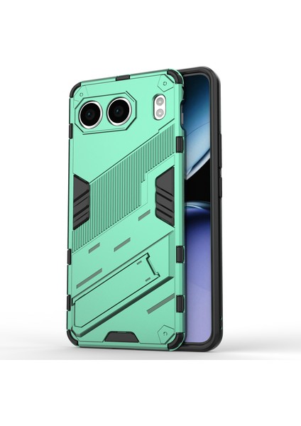 Oneplus Nord 4 Kılıf Pc+Tpu Darbeye Dayanıklı Telefon Kılıfı Kickstand Ile-Yeşil (Yurt Dışından)