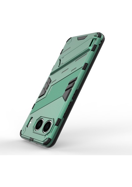 Oneplus Nord 4 Kılıf Pc+Tpu Darbeye Dayanıklı Telefon Kılıfı Kickstand Ile-Yeşil (Yurt Dışından)