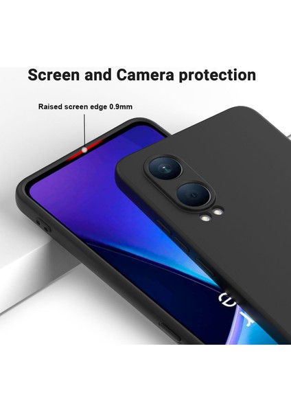 Oppo K12X 5g (Çin)/oneplus Nord Ce4 Lite 5g Kılıf Sıvı Silikon Düşmeye Karşı Dayanıklı Telefon Kılıfı El Kayışı Ile-Siyah (Yurt Dışından)