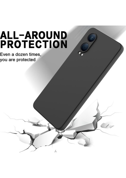 Oppo K12X 5g (Çin)/oneplus Nord Ce4 Lite 5g Kılıf Sıvı Silikon Düşmeye Karşı Dayanıklı Telefon Kılıfı El Kayışı Ile-Siyah (Yurt Dışından)