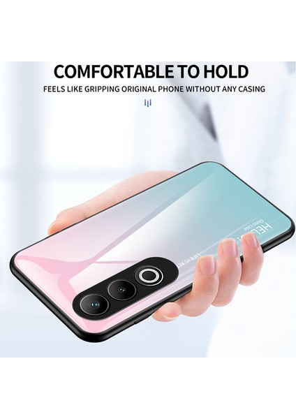 Oneplus Nord Ce4 5g Kılıf Temperli Cam Degrade Renkli Telefon Kılıfı-Degrade Mor (Yurt Dışından)