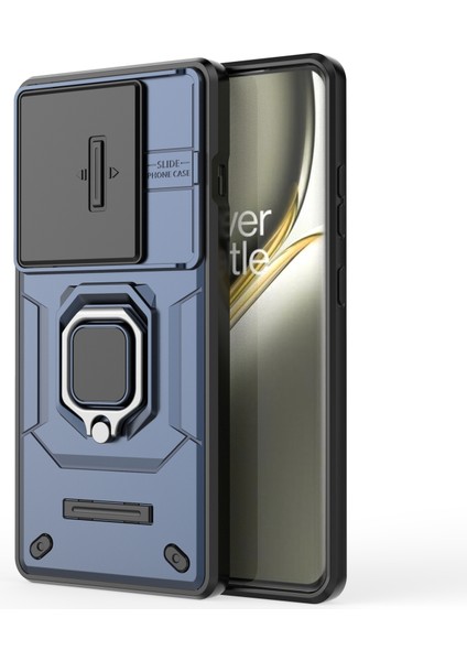 Oneplus Ace 3 Pro 5g Kılıf Pc+Tpu Halka Destekli Telefon Koruyucu Lens Kapağı-Mavi (Yurt Dışından)