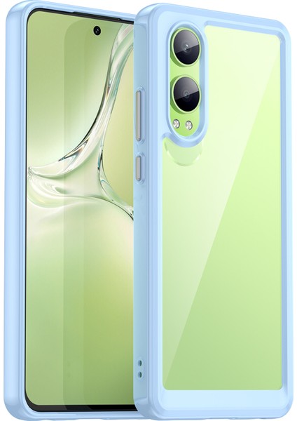 Oppo K12X 5g (Çin)/oneplus Nord Ce4 Lite 5g Kılıf Koruyucu Tpu+Akrilik Telefon Kılıfı-Mavi (Yurt Dışından)
