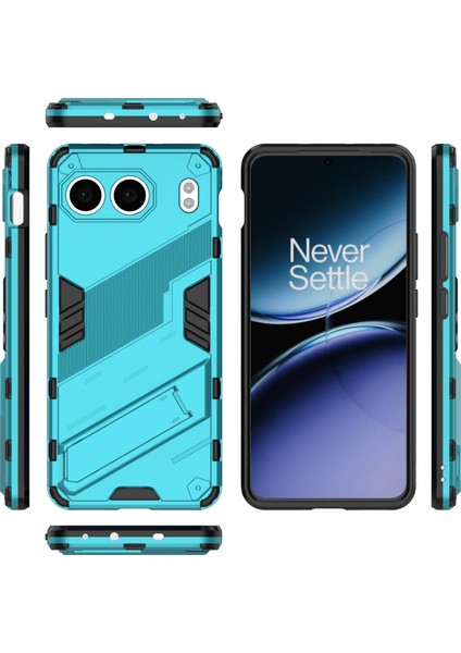 Oneplus Nord 4 Kılıf Pc+Tpu Darbeye Dayanıklı Telefon Kılıfı Kickstand Ile-Bebek Mavisi (Yurt Dışından)