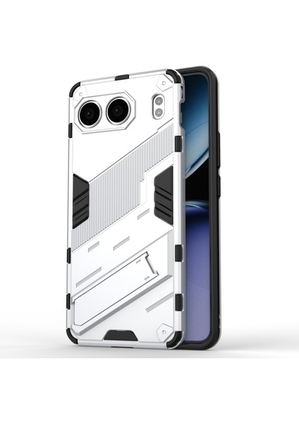 Oneplus Nord 4 Kılıf Pc+Tpu Darbeye Dayanıklı Telefon Kılıfı Kickstand Ile-Beyaz (Yurt Dışından)