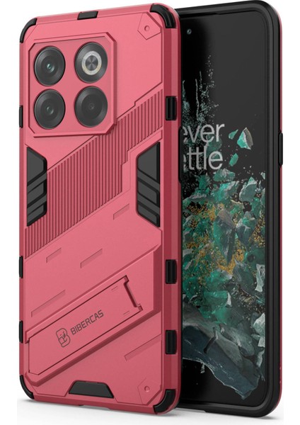 Oneplus 10T 5g/ace Pro 5g Cep Telefonu Kabuğu Kickstand Pc+Tpu Hibrit Telefon Kılıfı Düşmeye Lı Kapak-Gül (Yurt Dışından)