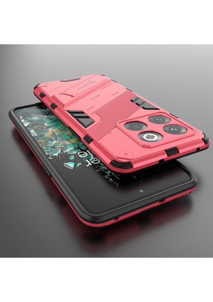 Oneplus 10T 5g/ace Pro 5g Cep Telefonu Kabuğu Kickstand Pc+Tpu Hibrit Telefon Kılıfı Düşmeye Lı Kapak-Gül (Yurt Dışından) fırsatları