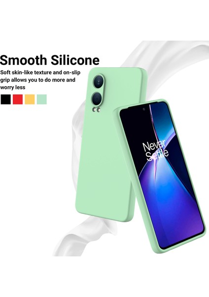 Oppo K12X 5g (Çin)/oneplus Nord Ce4 Lite 5g Kılıf Sıvı Silikon Düşmeye Karşı Dayanıklı Telefon Kılıfı El Kayışı Ile-Yeşil (Yurt Dışından)
