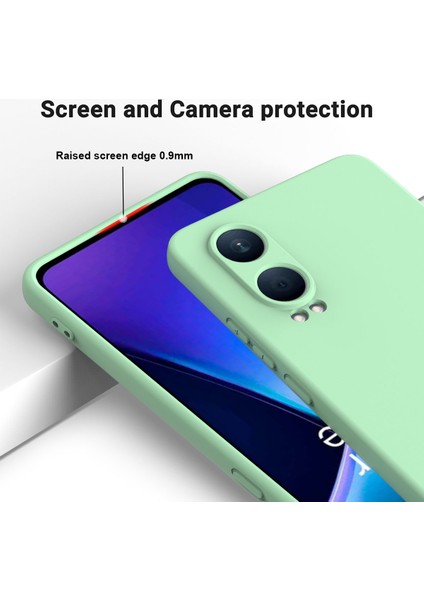 Oppo K12X 5g (Çin)/oneplus Nord Ce4 Lite 5g Kılıf Sıvı Silikon Düşmeye Karşı Dayanıklı Telefon Kılıfı El Kayışı Ile-Yeşil (Yurt Dışından)