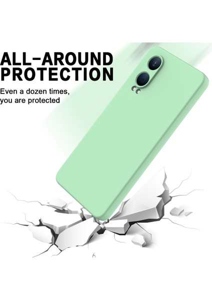 Oppo K12X 5g (Çin)/oneplus Nord Ce4 Lite 5g Kılıf Sıvı Silikon Düşmeye Karşı Dayanıklı Telefon Kılıfı El Kayışı Ile-Yeşil (Yurt Dışından)