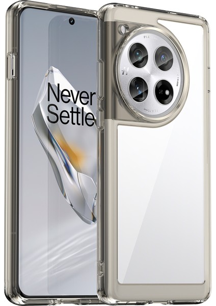 Oneplus 12 5g Kılıf Ince Tpu+Akrilik Darbeye Dayanıklı Telefon Koruyucu Kılıf-Şeffaf Gri (Yurt Dışından)