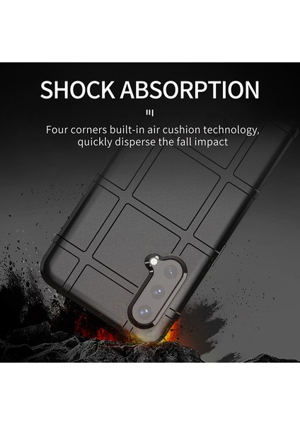 Darbeye Dayanıklı Sağlam Kare Izgara Doku Tpu Telefon Kılıfı Oneplus Nord Ce 5g-Mavi (Yurt Dışından) fiyatları