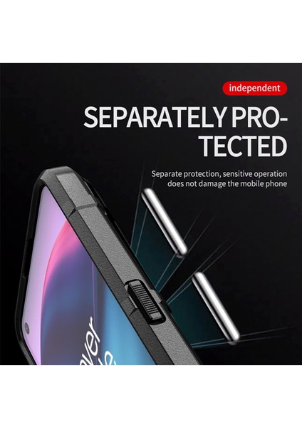 Darbeye Dayanıklı Sağlam Kare Izgara Doku Tpu Telefon Kılıfı Oneplus Nord Ce 5g-Mavi (Yurt Dışından) indirimleri