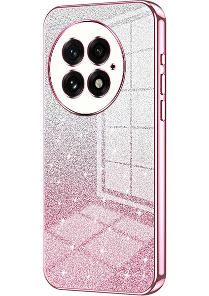 Oneplus 13 Kılıf Galvanik Degrade Parıltılı Tpu Telefon Kılıfı-Pembe (Yurt Dışından)