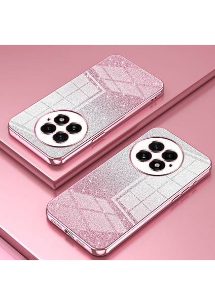 Oneplus 13 Kılıf Galvanik Degrade Parıltılı Tpu Telefon Kılıfı-Pembe (Yurt Dışından)