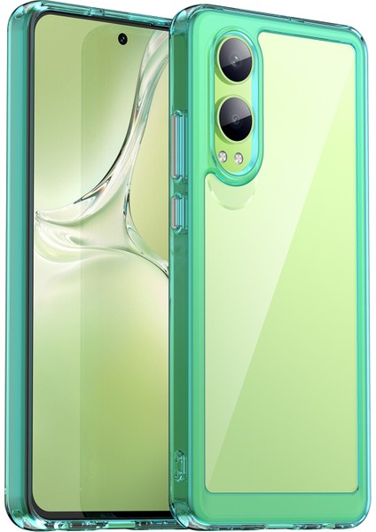 Oppo K12X 5g (Çin)/oneplus Nord Ce4 Lite 5g Kılıf Koruyucu Tpu+Akrilik Telefon Kılıfı-Şeffaf Mavi (Yurt Dışından)