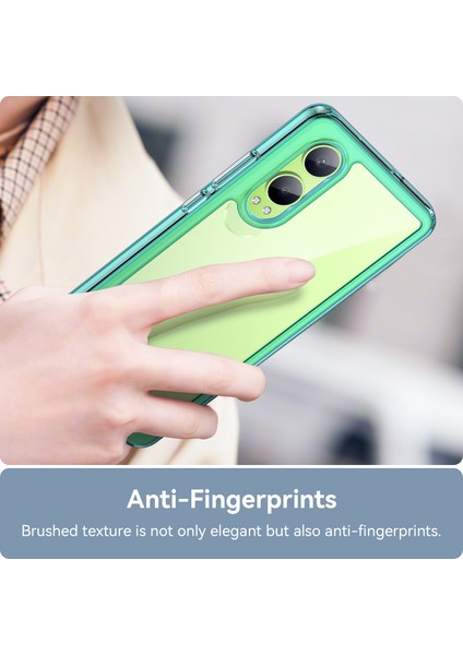 Oppo K12X 5g (Çin)/oneplus Nord Ce4 Lite 5g Kılıf Koruyucu Tpu+Akrilik Telefon Kılıfı-Şeffaf Mavi (Yurt Dışından)