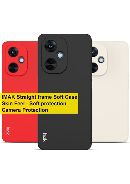 Imak Uc-4 Serisi Düz Kenar Telefon Kılıfı Oneplus Nord Ce 3 Lite 5g/nord N30 5g/oppo K11X 5g, Tpu Koruyucu Kılıf-Kırmızı (Yurt Dışından)