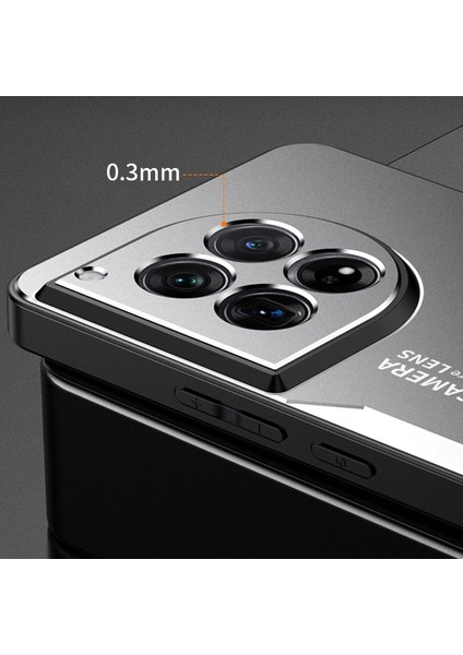 Oneplus 12 5g Kılıf Çizilmez Alüminyum Alaşım + Tpu + Pc Telefon Kılıfı-Gümüş (Yurt Dışından)