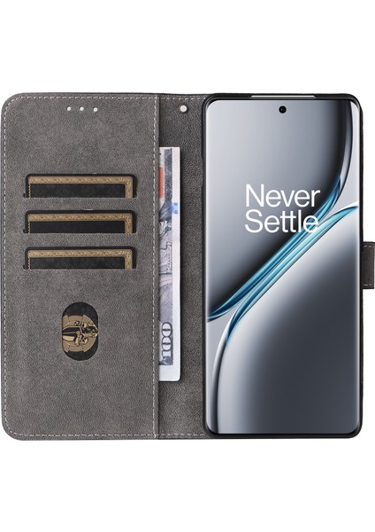Oneplus Ace 3 Pro 5g Kılıf Rfıd Engelleme Cüzdan Standı Deri Telefon Kılıfı-Mor (Yurt Dışından)