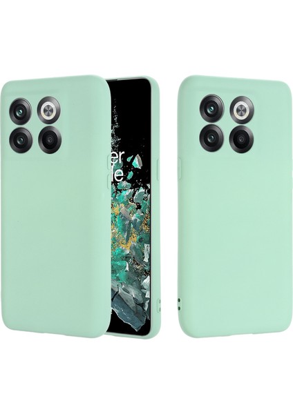 Oneplus 10T 5g/ace Pro 5g Sıvı Silikon Darbeye Dayanıklı Koruyucu Telefon Kılıfı Yumuşak Elyaf Astarlı Çizilmez Kılıf Kayışlı-Yeşil (Yurt Dışından) fiyatları