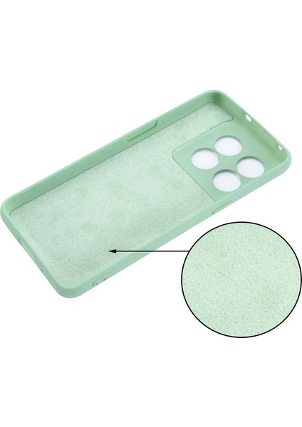 Oneplus 10T 5g/ace Pro 5g Sıvı Silikon Darbeye Dayanıklı Koruyucu Telefon Kılıfı Yumuşak Elyaf Astarlı Çizilmez Kılıf Kayışlı-Yeşil (Yurt Dışından) fırsatları