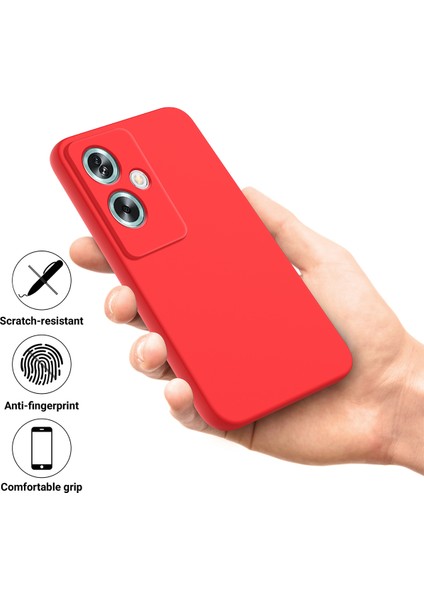 Oneplus Nord N30 Se 5g Sıvı Silikon Kılıf Fiber Astarlı Telefon Kılıfı Kayışlı-Kırmızı (Yurt Dışından) indirimleri
